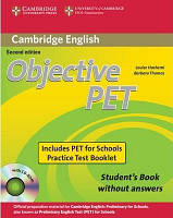 Objective PET 2nd Ed Student's Book and Practice Test Booklet with Audio CD