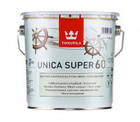 Tikkurila Unica Super 60 Уретано-алкидный полуглянцевый лак быстрого высыхания EP 2,7л