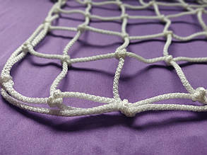 Огороджувальна сітка D 4,5 мм 15 см осередок захисна загороджувальна для спортзалів стадіонів, спортмайданчиків, фото 3