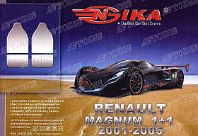 Чохли автомобільні Renault Magnum 1+1 2001-2005 (чорні) VIP ЛЮКС Nika