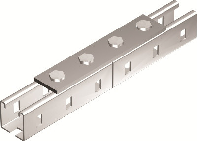 Пластина з'єднувальна довжина 190мм 4 отв., гаряче цинкування після виготовлення (hdz) b5 Combitech, дкс [bmd1012hdz], фото 1