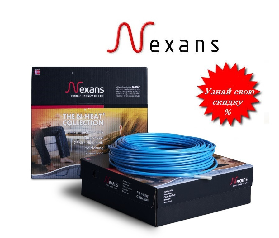 Двожильний нагрівальний кабель NEXANS TXLP/2R — 2600 Вт (15,5 м2) Норвегія