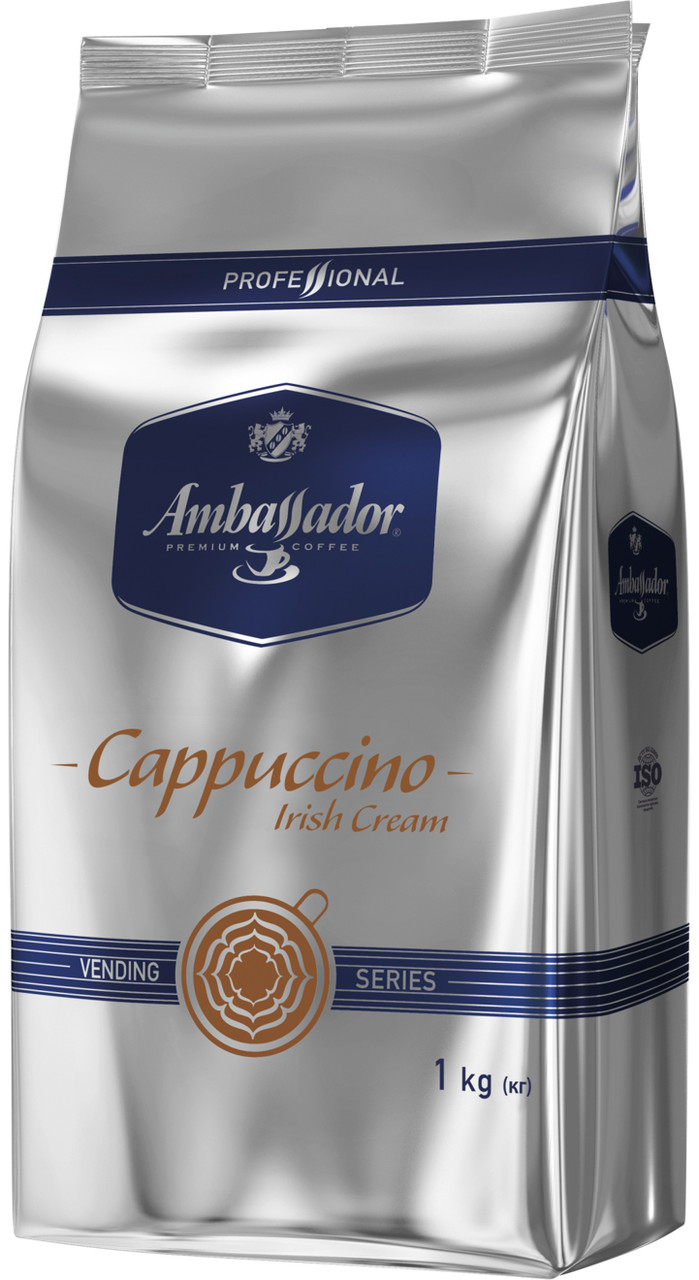 Капучино Ambassador зі смаком Irish Cream 1 кг Ірландський віскі Амбасадор Айріш Крем