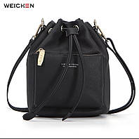 Женская модная сумка черная WEICKEN