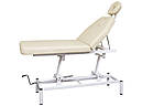 Масажний стіл-кушетка 2-х секційна Бежевий з механічно регульованою висотою мод. 257, фото 5