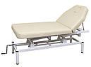Масажний стіл-кушетка 2-х секційна Бежевий з механічно регульованою висотою мод. 257, фото 2