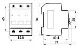 Автоматичний вимикач 3р 20А 4,5кА "C" [s002032] E.NEXT e.mcb.stand.45.3.C20, фото 2