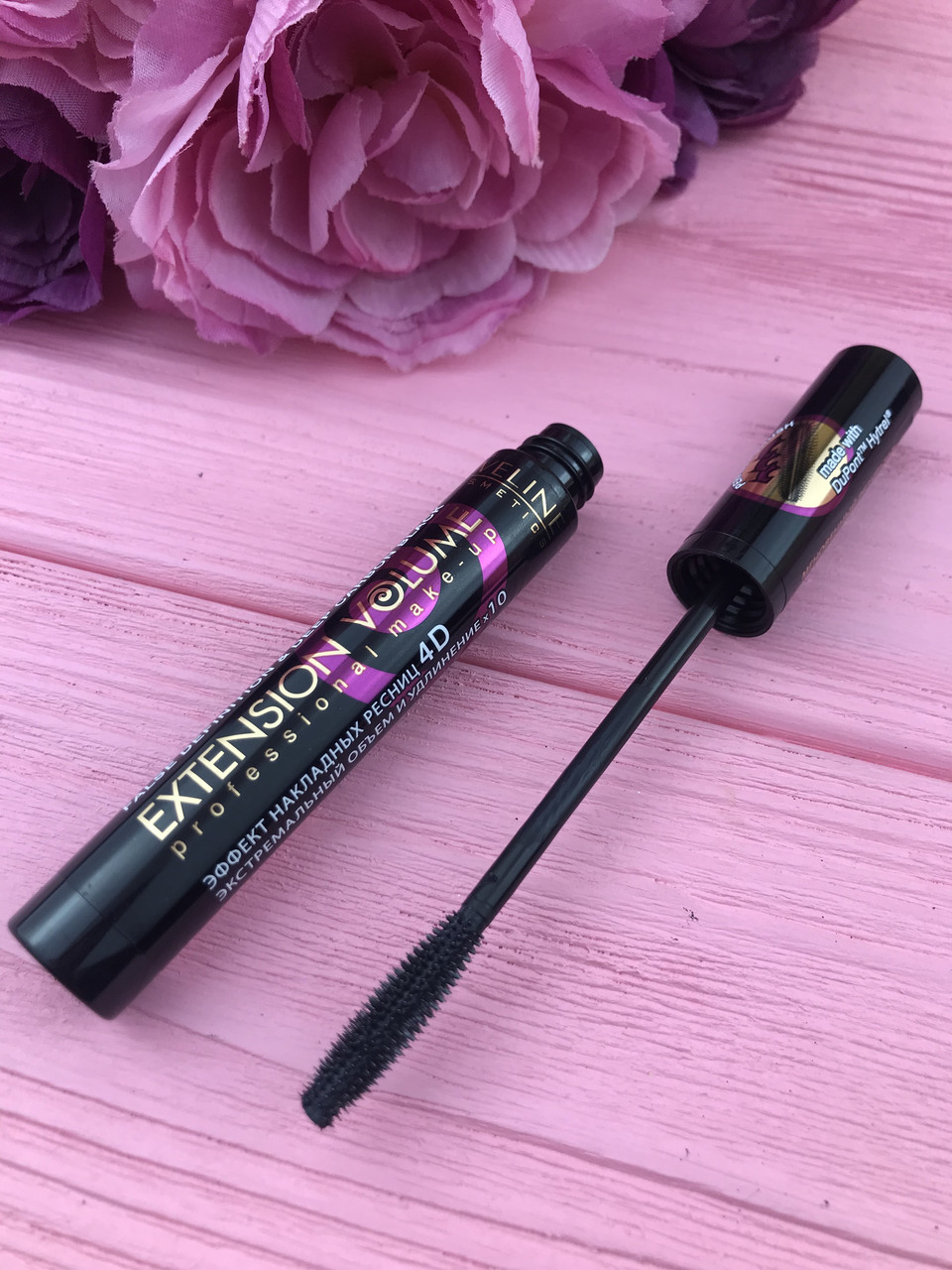 Туш для вій Eveline Cosmetics Extension Volume Professional Fal False Definition&Deep Carbon Mascara