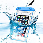 Водонепроникний чохол для смартфона Aqualight світний синій, фото 2