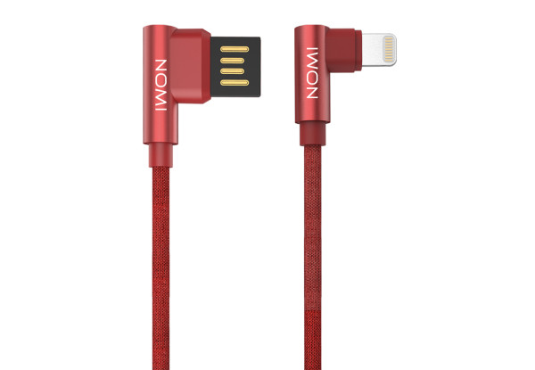 Кабель Nomi DCPQ 10i USB Lightning 1м Red