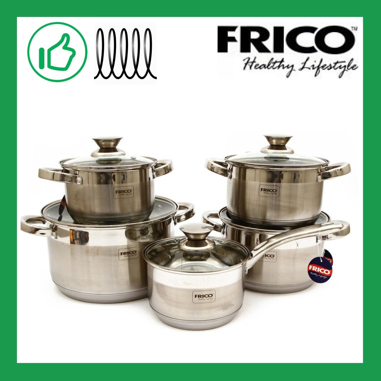 Набір посуду 10 предметів Frico (ФРУ-710)