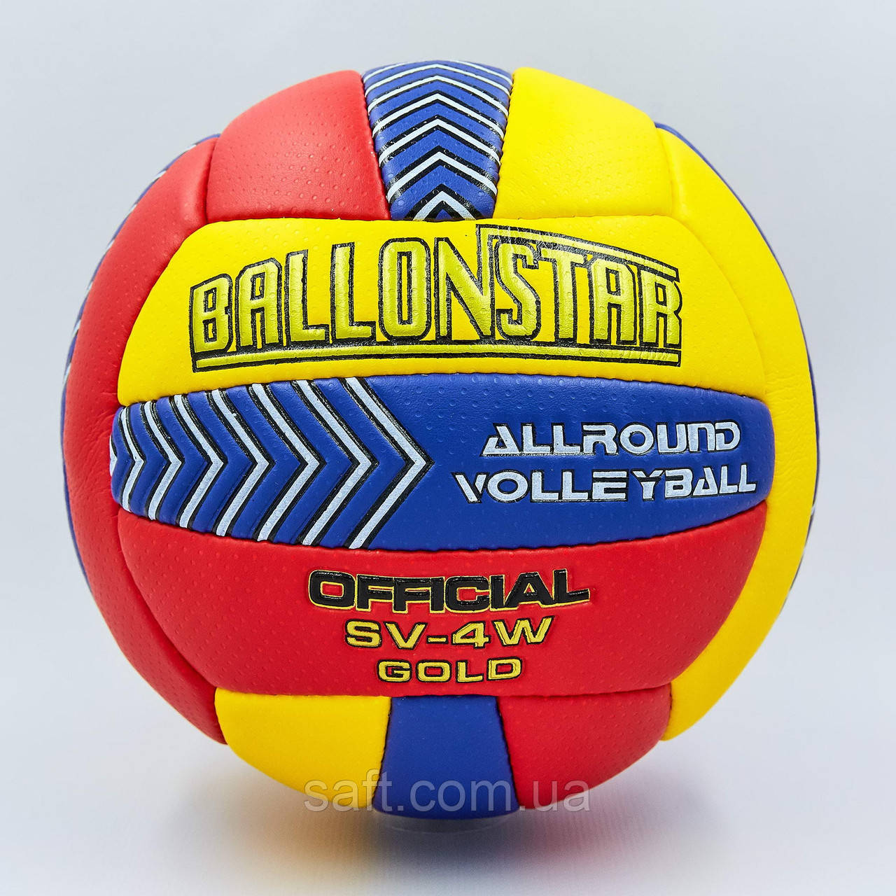 М'яч волейбольний PU BALLONSTAR (PU, No5, 3 шари, зшитий вручну)
