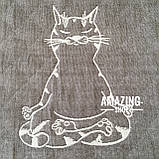 Літнє покривало, плед, простирадло <unk> Плед двосторонній — Yoga Cats. Розмір — 180х220 см., фото 11