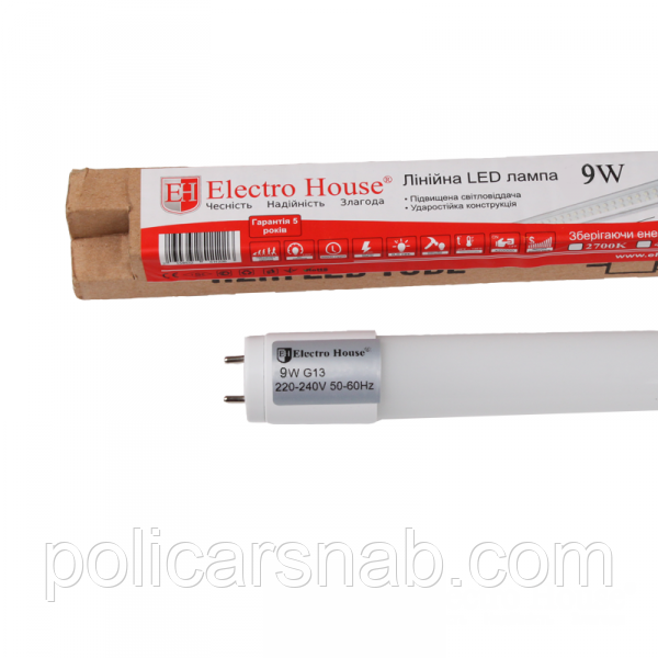 ElectroHouse LED-лампа лінійна T8 9W 60 см