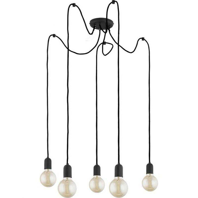 Люстра підвісна TK Lighting 2362 QUALLE BLACK