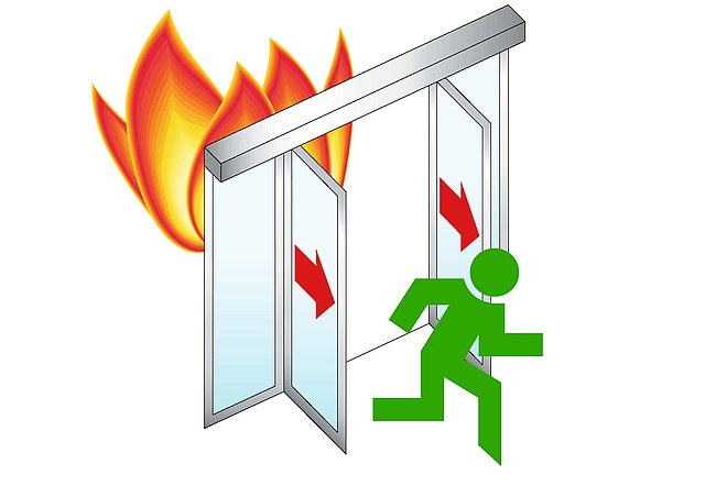 Фурнітура аварійного виходу для автоматичних Протизапальних дверей Антипанія Dorma SST BR