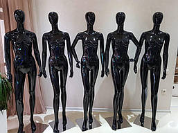 Манекен жіночий гіпсовий (лаковий) чорний