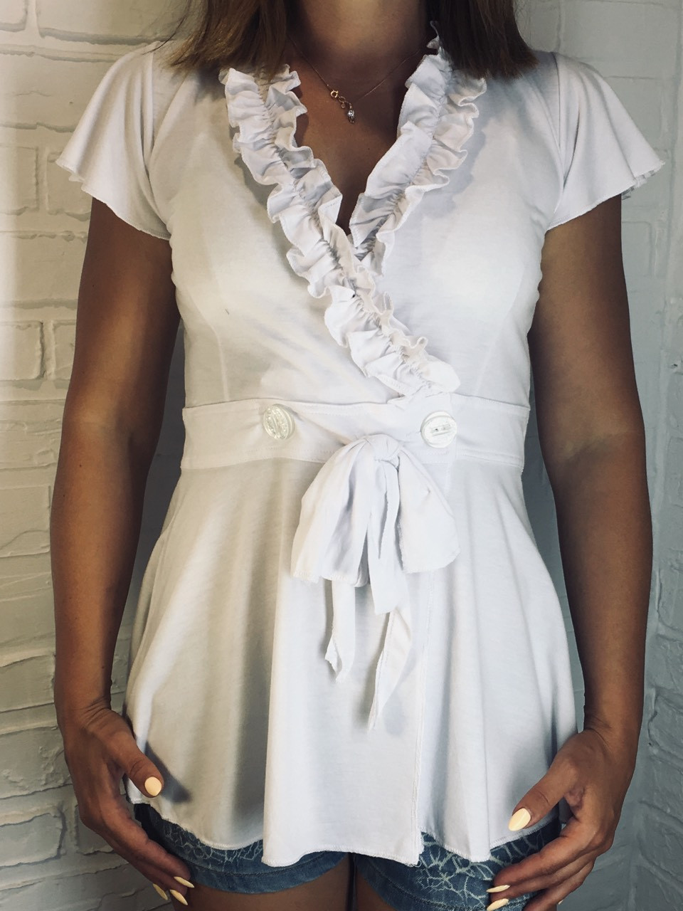 Блуза жіноча F29 FIFAYID біла