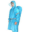 Дощовик пончо плащ-палатка накидка від дощу на рюкзак до 80 літрів Bluefield розмір XL, фото 4