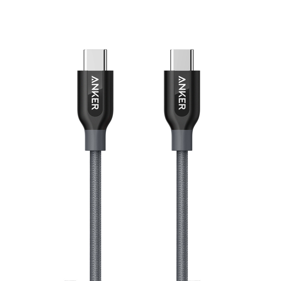 USB кабель Anker PowerLine + Type-C - Type-C 2.0 - 0.9 м V3 (Gray)