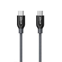 USB кабель Anker PowerLine + Type-C - Type-C 2.0 - 0.9 м V3 (Gray)