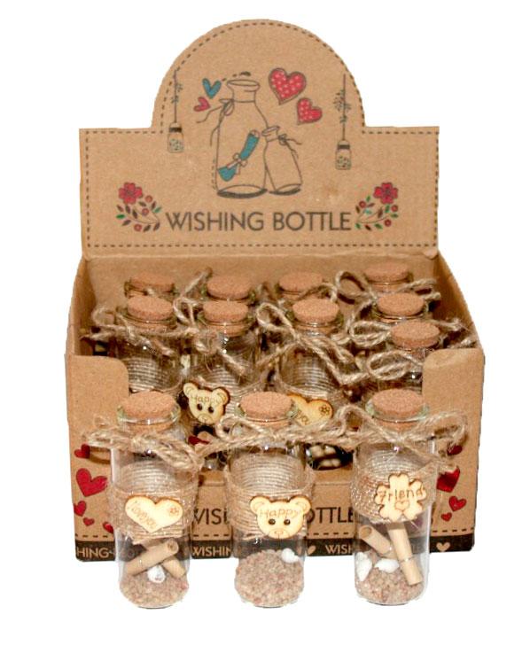 Бутилона побажань 12 шт Wishing bottle « Послання в пляшці», персонажі