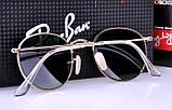 Жіночі сонцезахисні окуляри Ray ban round 3447 001 LUX, фото 6