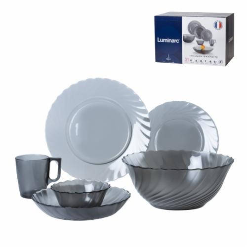 Купить Столовый сервиз Luminarc TRIANON GRAPHITE 43 пр. УЦЕНКА, сервиз ...