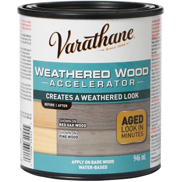 Склад для штучного старіння деревини Varathane weathered wood accelerator 0.946л