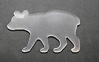 Акриловая фигурка для творчества медведь. Размер 95*55мм, толщина 6 мм
