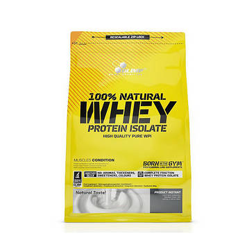 Протеин Изолят Natural Whey Protein Isolate (600 g, natural) 100% OLIMP