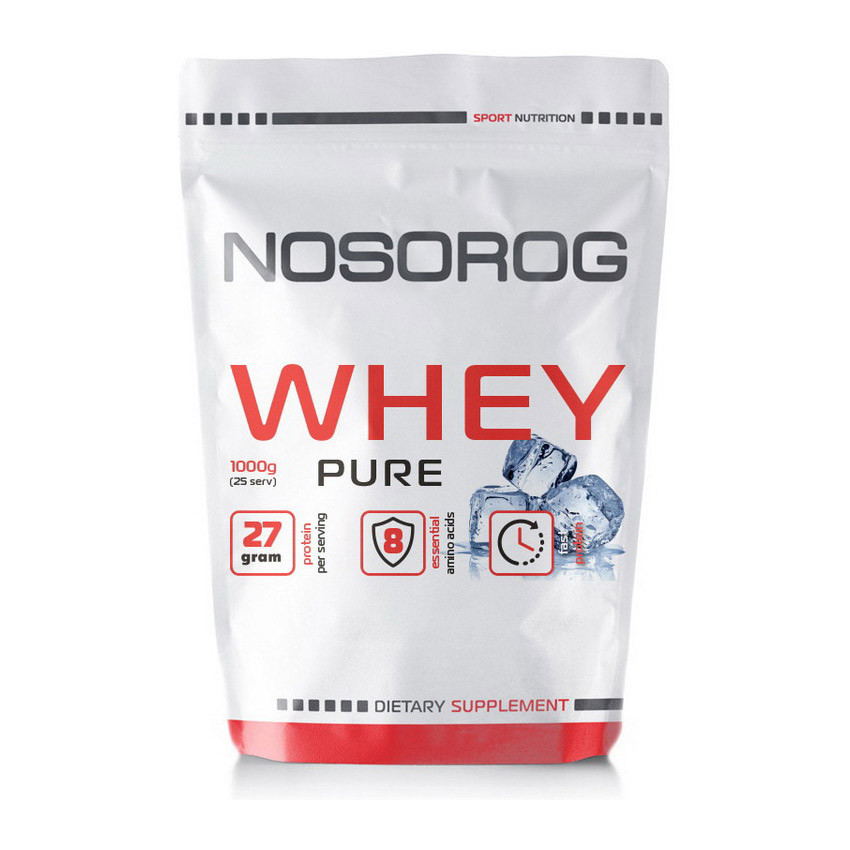 Сироватковий протеїн Носоріг / Nosorig Nutrition Whey protein 1 кг без смаку