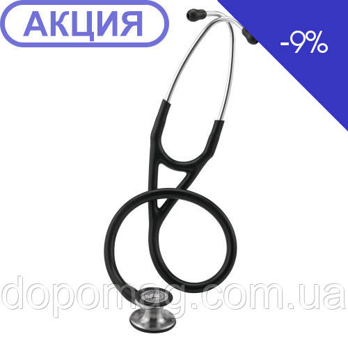 Кардіологічний стетоскоп 3M Littmann Cardiology IV чорний NEW 6152