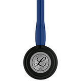 Кардіологічний стетоскоп 3M Littmann Cardiology IV темно-синій з чорною головкою 6168, фото 5