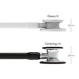Кардіологічний стетоскоп 3M Littmann Cardiology IV чорний із дзеркальною головкою 6177, фото 3