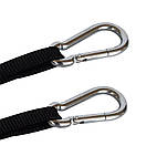 Гамак туристичний з антимоскітною сіткою 260 х 130 см до 200 кг блакитний / синій, фото 7