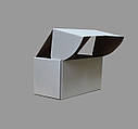 Коробка картонна самозбірна 225х160х50 мм біла мікрогофрокартон, фото 3