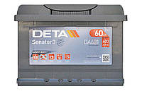 Аккумулятор Deta Senator 3 Carbon Boost 60Ah L+ 600A