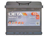 Аккумулятор Deta Senator 3 Carbon Boost 53Ah R+ 540A