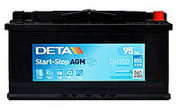 Аккумулятор Deta AGM Start-Stop 95Ah R+ 850A