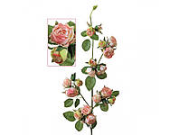 Искусственная ветка Розы розовая 99 см