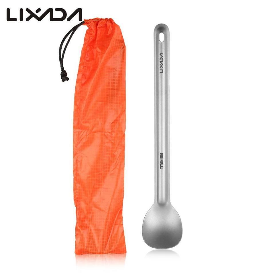 Туристична титанова ложка Lixada 215 мм