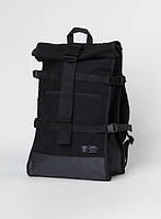 Рюкзак чоловічий Akuma місткий стильний міцний з кишенями в чорному кольорі