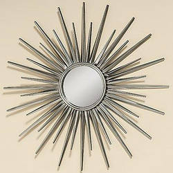 Настенный декор зеркало металл d 75 см