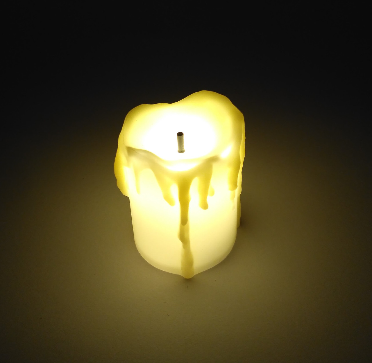 LED-свічка електронна, бежева, 3,5х5 см