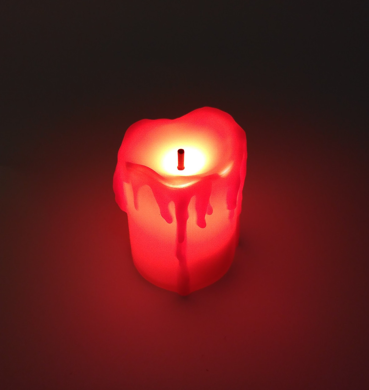 LED-свічка електронна, червона, 3,5х5 см