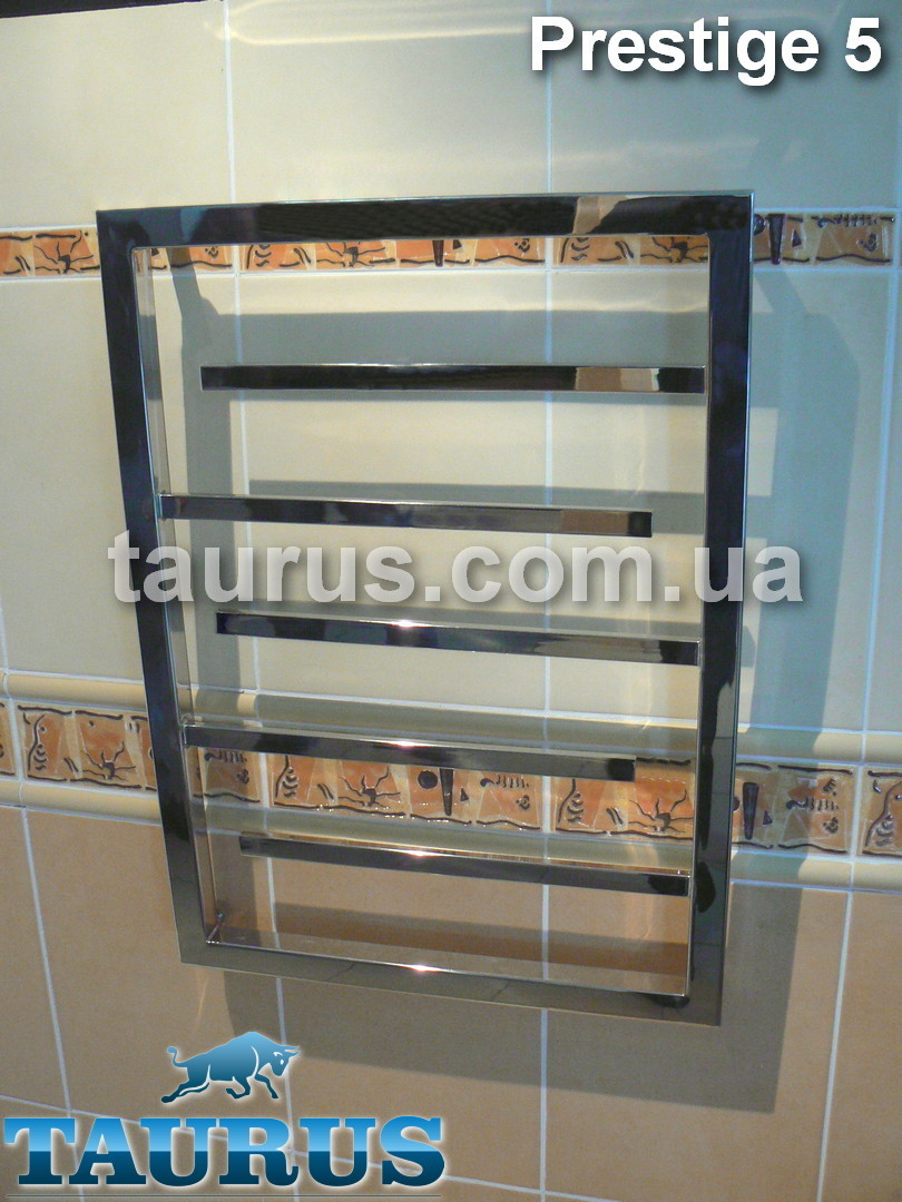 Оригінальна сушарка для рушників Prestige 5/650х450. Середніх розмірів. Усі системи опалення + ТЕН