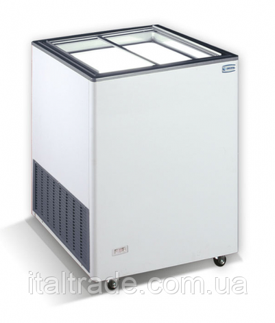 Скриня морозильна Crystal Ektor 16 SGL із прямими скляними дверима та об'ємом 172 л, фото 1