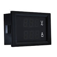 Цифровий амперметр +вольтметр АСКО-УКРЕМ AC 100 А + 300 В 70х40 (ЦАП-100 LB) (A0190010130)