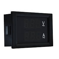 Цифровий амперметр +вольтметр АСКО-УКРЕМ AC 60 А+300 В 70х40 (ЦАП-60 LB) (A0190010129)